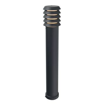 1 Light Large Bollard - Textured Black