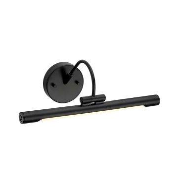 1 Light Small LED Picture Light - Black