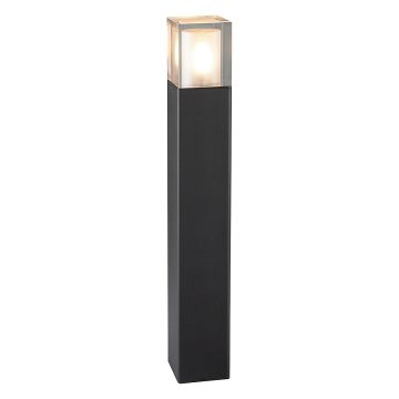 1 Light Large Bollard - Textured Black