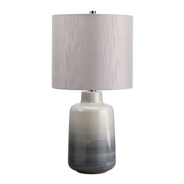 1 Light Small Table Lamp - Blue And Grey