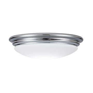 1 Light Flush - Polished Chrome