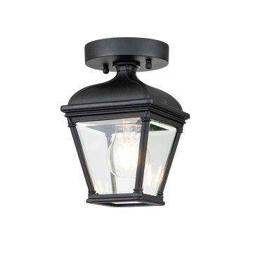 1 Light Porch Lantern - Textured Black