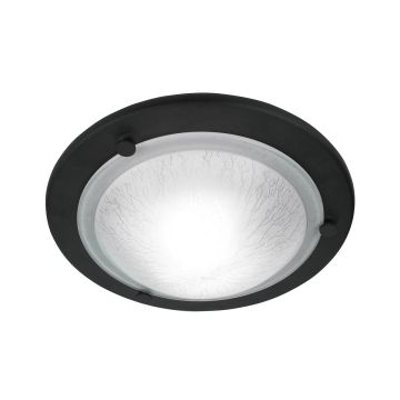 1 Light Flush - Black