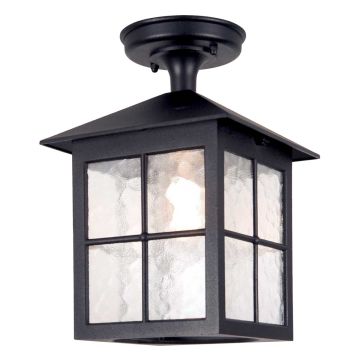 1 Light Porch Lantern - Textured Black