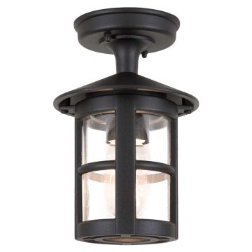 1 Light Porch Lantern - Textured Black