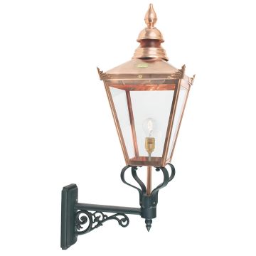 1 Light Grande Up Wall Lantern - Copper