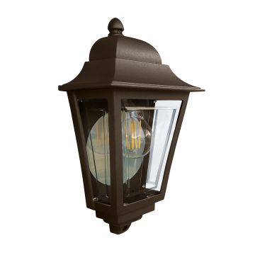 1 Light Half Wall Lantern - Bronze