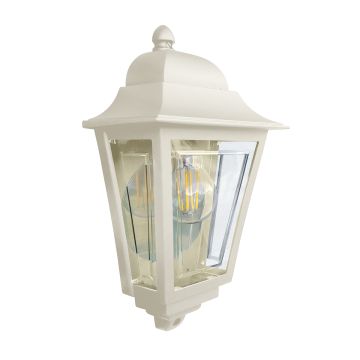 1 Light Half Wall Lantern - Cream