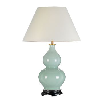 1 Light Gourd Table Lamp - Celadon