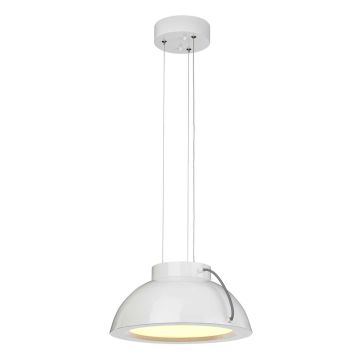 1 Light Medium LED Pendant - White