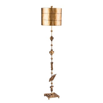 1 Light Floor Lamp - Aged Gold