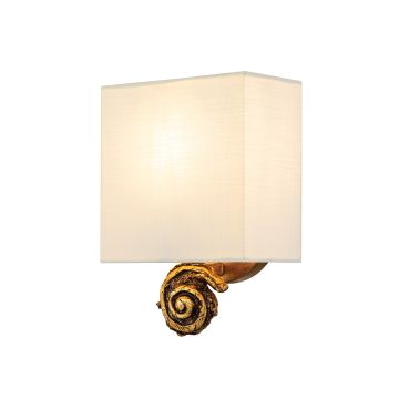 1 Light Small Wall Light - Gold Leaf