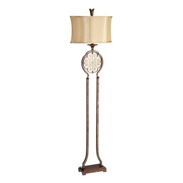 1 Light Floor Lamp - Bronze/Gold Patina