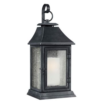 1 Light Extra Large Wall Lantern - Dark Weathered Zinc