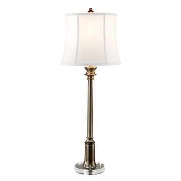 1 Light Buffet Lamp - Antique Brass