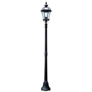 1 Light Lamp Post - Textured Black