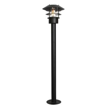 1 Light Bollard Lantern - Textured Black