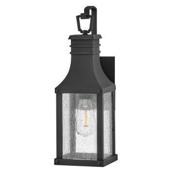 1 Light Small Wall Lantern - Grey Black