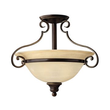 2 Light Semi-Flush - Oil Rubbed Bronze