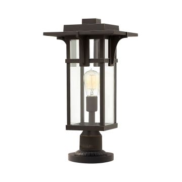 1 Light Pedestal - Dark Brown