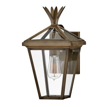 1 Light Small Wall Lantern - Burnished Bronze