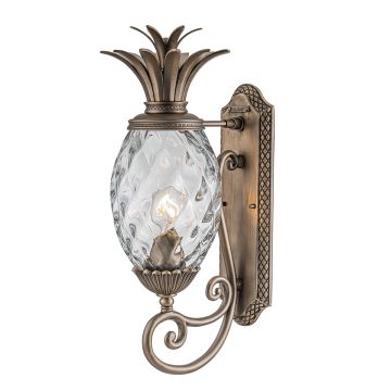 1 Light Medium Wall Lantern - Burnished Bronze