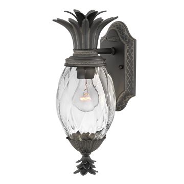 1 Light Small Wall Lantern - Grey Black