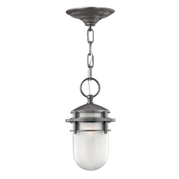 1 Light Chain Lantern - Glossy Dark Grey