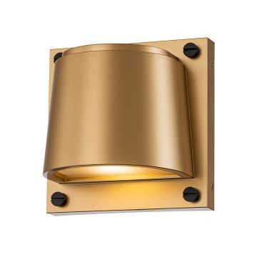 1 Light Small Wall Light - Painted Dark Aged Brass Brass