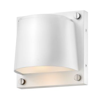 1 Light Small Wall Light - Satin White