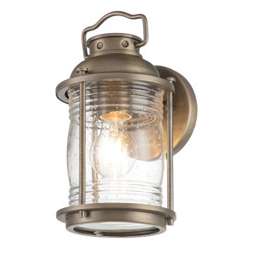 1 Light Small Wall Lantern - Burnished Bronze