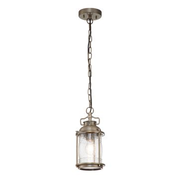 1 Light Small Chain Lantern - Burnished Bronze