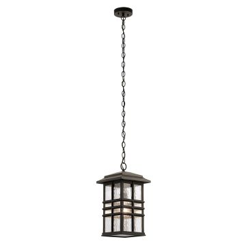 1 Light Chain Lantern - Dark Brown