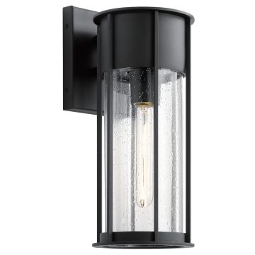 1 Light Medium Wall Lantern - Textured Black