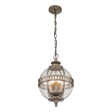 3 Light Medium Chain Lantern - Burnished Bronze