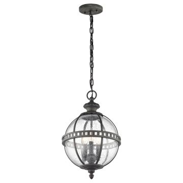 3 Light Chain Lantern - Grey/Gold