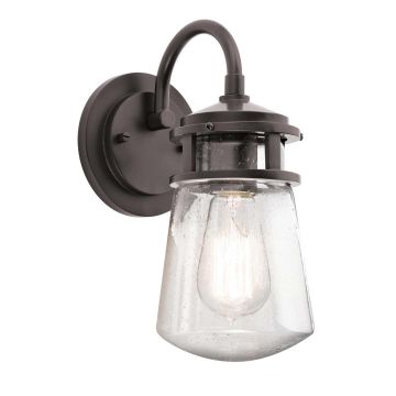 1 Light Small Wall Lantern - Grey Bronze