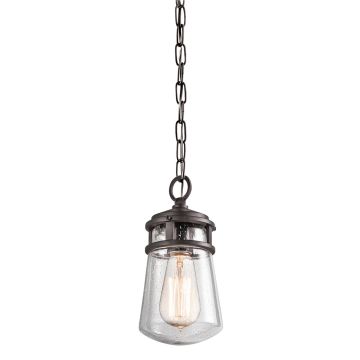 1 Light Small Chain Lantern - Grey Bronze