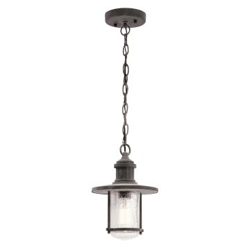 1 Light Chain Lantern - Weathered Zinc