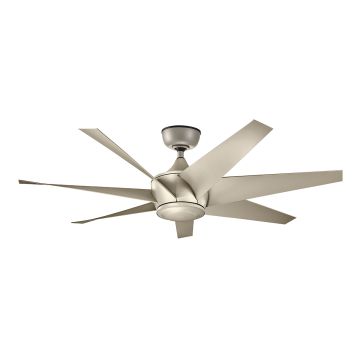 54in / 137cm Fan - Antique Satin Silver