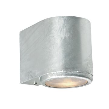 1 Light Down Wall Light - Galvanised