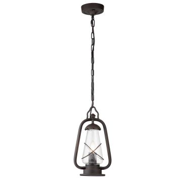 1 Light Chain Lantern - Black/Gold