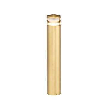 1 Light Bollard - Brushed Brass