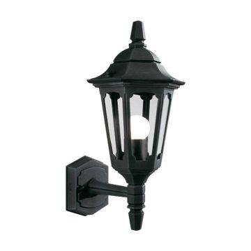 1 Light Chain Lantern - Textured Black