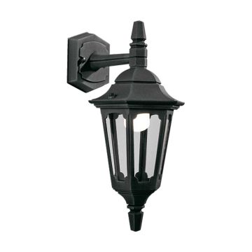 1 Light Down Mini Wall Lantern - Textured Black