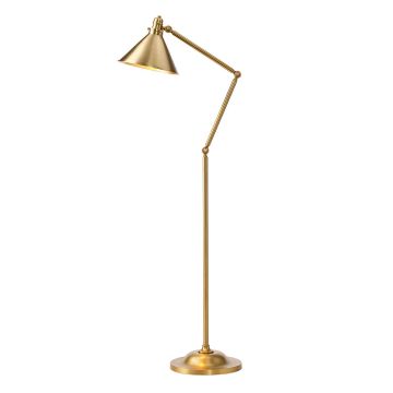 1 Light Floor Lamp - Aged Brass