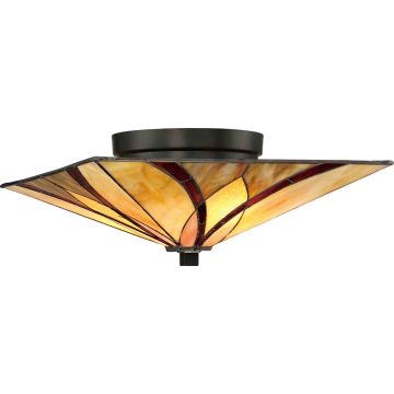 2 Light Flush - Vintage Bronze