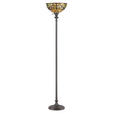 1 Light Torchiere - Grey Bronze