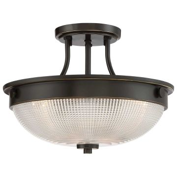 2 Light Semi-Flush - Oil Rubbed Bronze