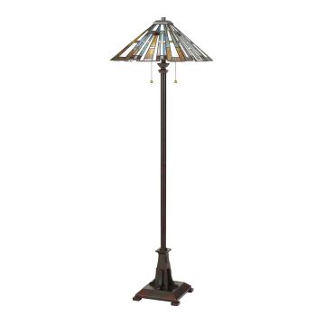 2 Light Floor Lamp - Vintage Bronze